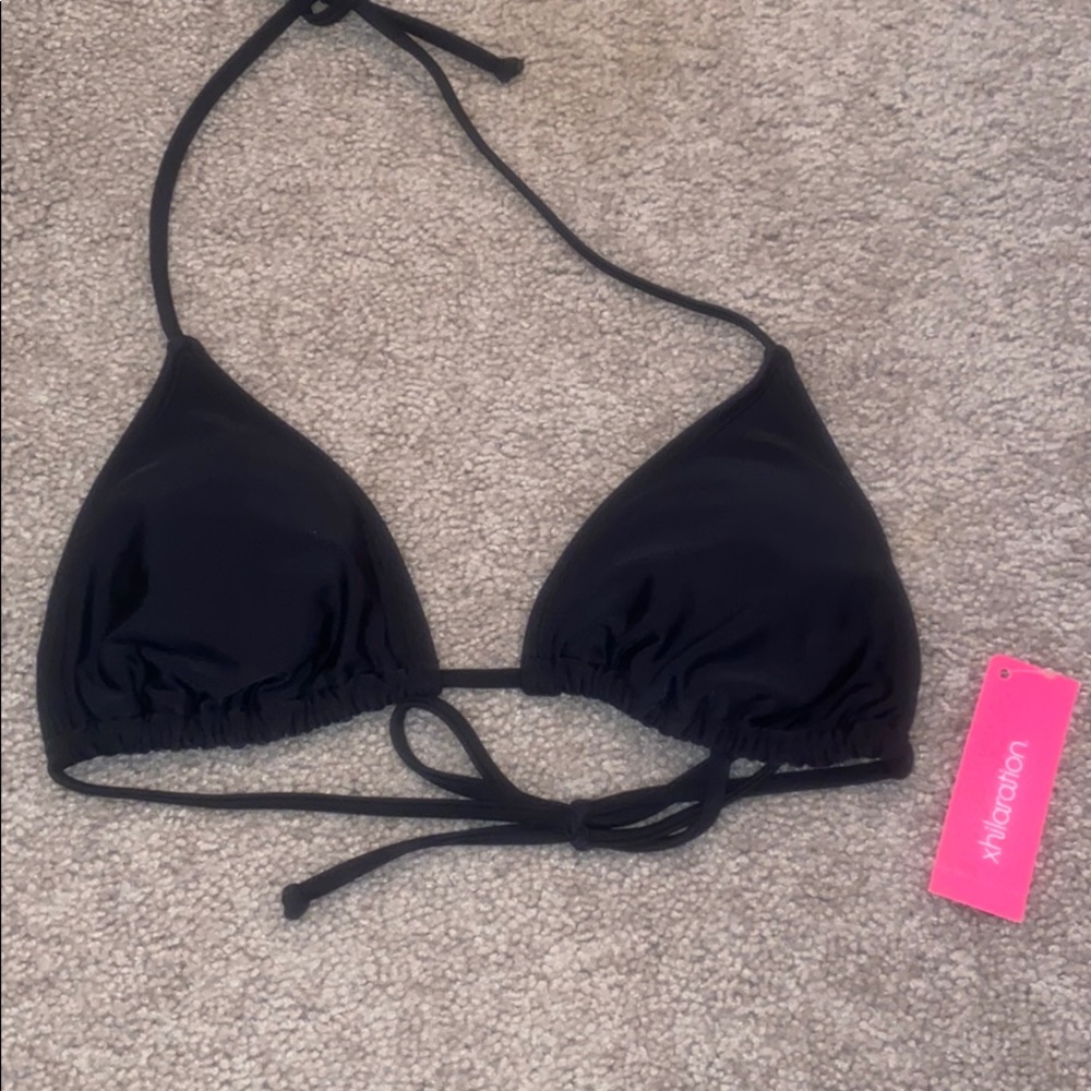NWT Black Bikini Top